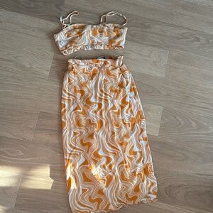 Groovy orange two piece set
